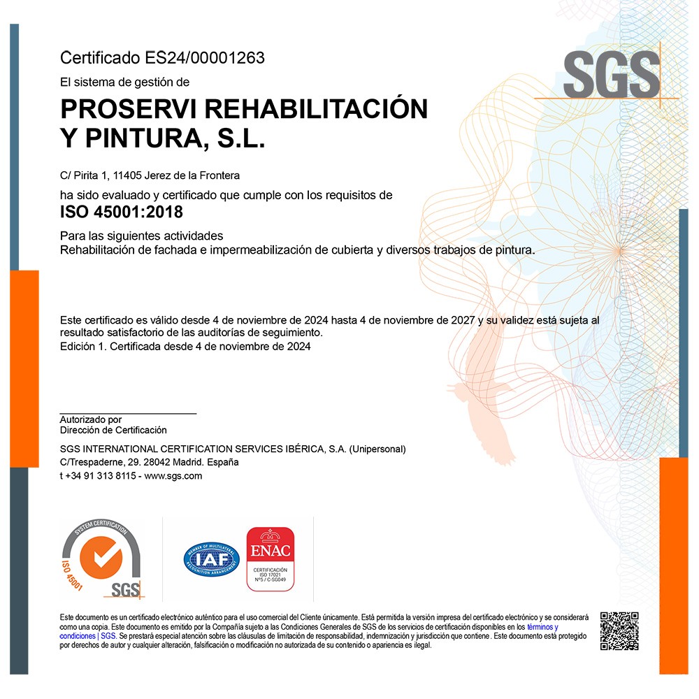 Acreditación certificado ISO 45001